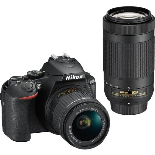 D5600 DSLR Camera with 18-55mm and 70-300mm Lenses