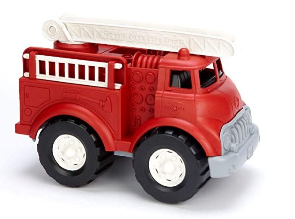 Green Toys Fire Truck - Frustration Free Packaging, Red