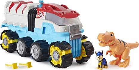 , Dino Rescue Dino Patroller Motorized Team Vehicle with Exclusive Chase and T. Rex Figures
