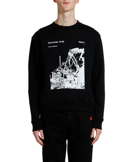 Men's Ruined Factory Graphic Crewneck Sweatshirt