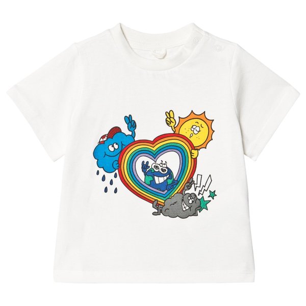 White Rainbow Heart Weather T-Shirt | AlexandAlexa