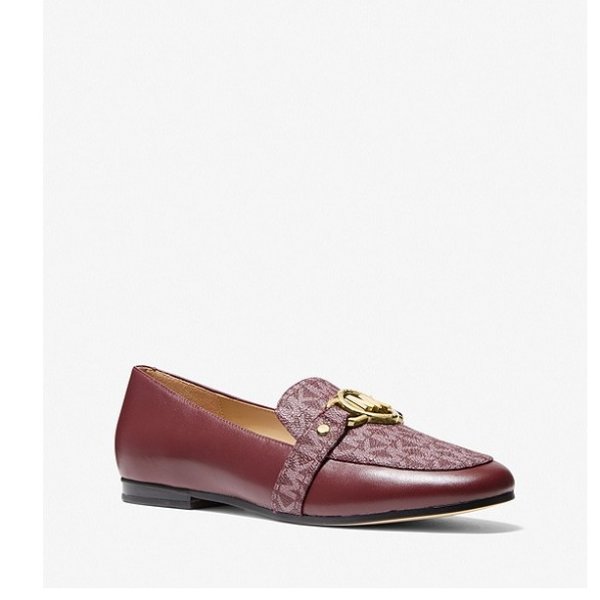 Rory Leather and Logo Loafer