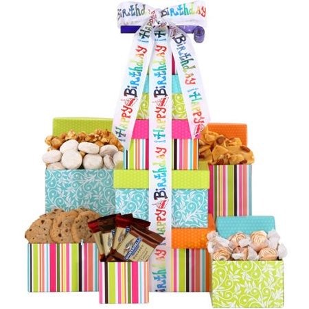 Happy Birthday Treats Tower Gift Set