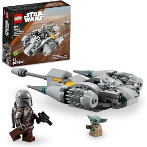 LegoStar Wars The Mandalorian’s N-1 Starfighter Microfighter 75363 Building Toy Set for Kids Aged 6 and Up with Mando and Grogu 'Baby Yoda' Minifigures, Fun Gift Idea for Action Play