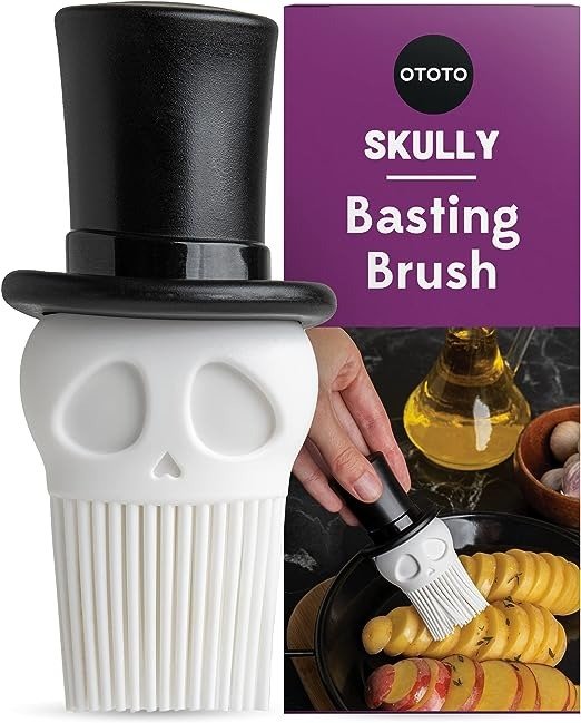 Ototo Skully Basting Brush by OTOTO - Silicone Pastry Brush, Kitchen  Brush, Spooky Gifts, Skull Kitchen Accessories, Food Basting Brush for  Cooking - Kitchen Gift, Kitchen Gadgets, Funny Gifts, Unique Gifts 14.95