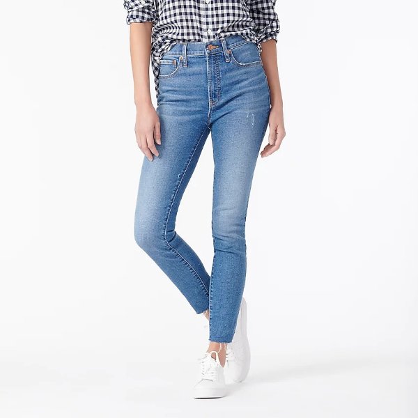 Tall 10" highest-rise toothpick jean in Saybrook wash