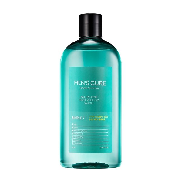 Men's Cure Simple 7 All-In-One Face and Body Wash