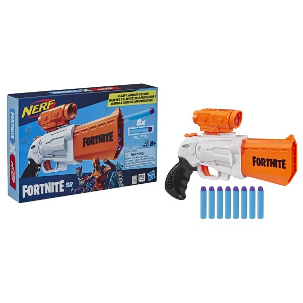 Fortnite SR Blaster, Includes 8 OfficialDarts