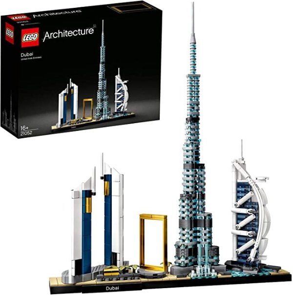 21052 Architecture Dubai Model, Skyline Collection, Collectible Building Set