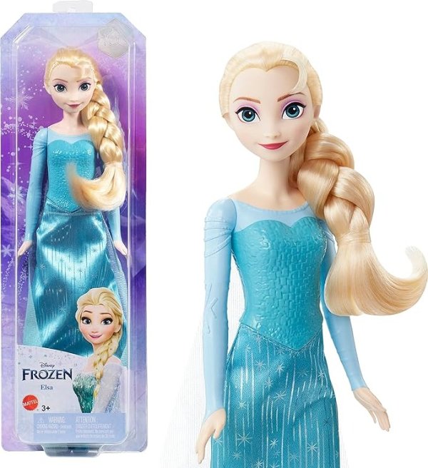 Disney Princess Dolls, New for 2023, Elsa Posable Fashion Doll with Signature Clothing and Accessories, Disney's Frozen Movie Toys​​​