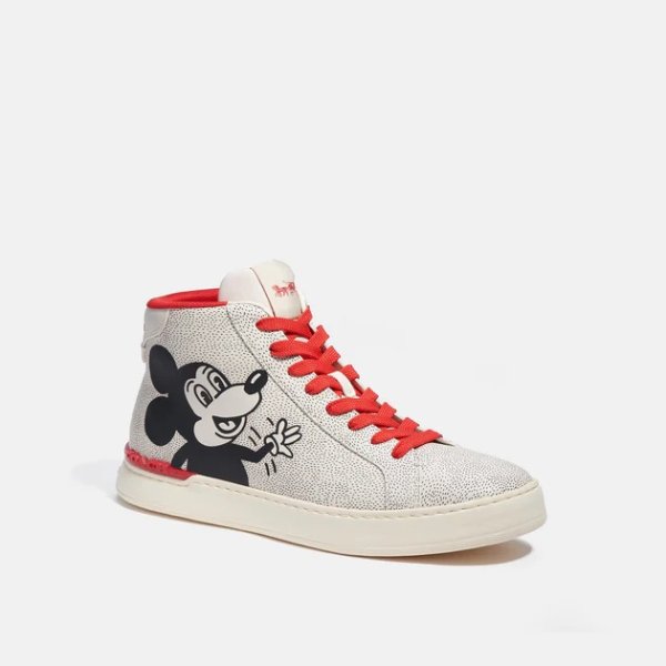 disney mickey mouse x keith haring clip high top sneaker