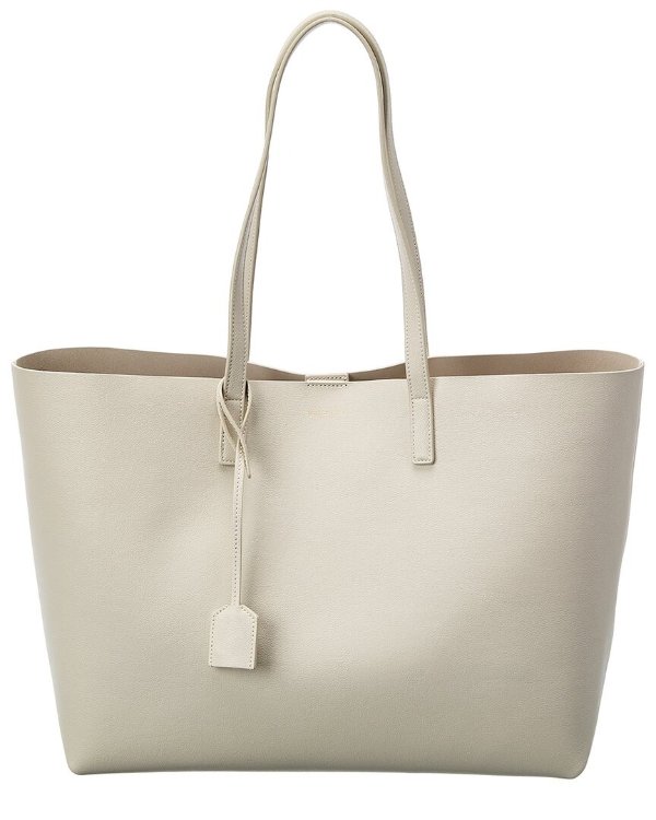 Large Leather Shopper Tote