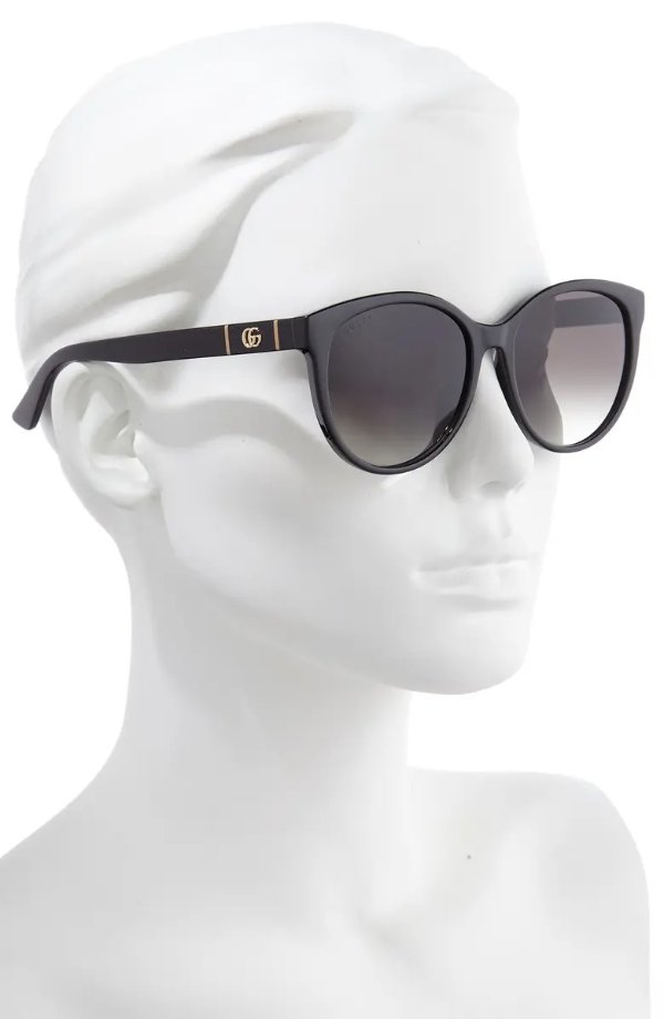 56mm Gradient Cat Eye Sunglasses