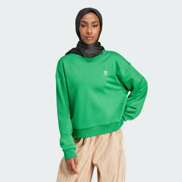 Adicolor Trefoil Cropped Sweater