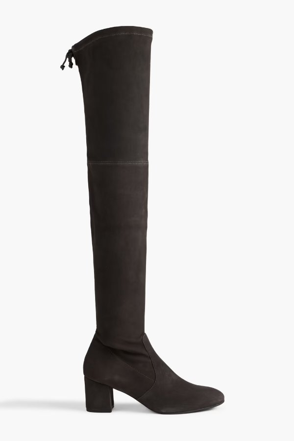 Genna 60 stretch-suede over-the-knee boots
