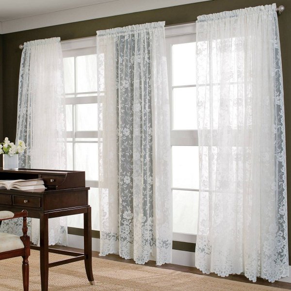 JCPenney Home™ Shari Lace Rod-Pocket Sheer Panel