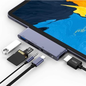 RAYROW USB C Hub for iPad Pro 2018 2020 iPad Air 4