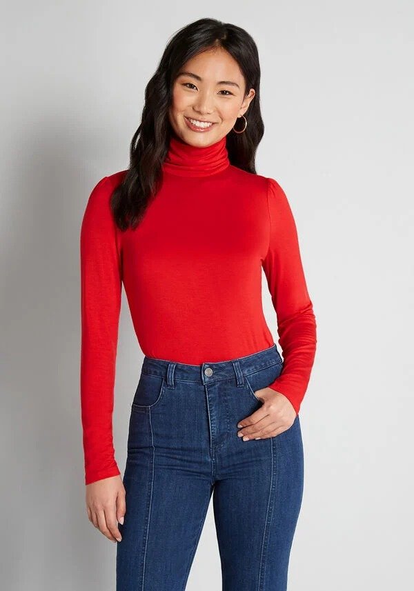 Classic and Cozy Turtleneck Top