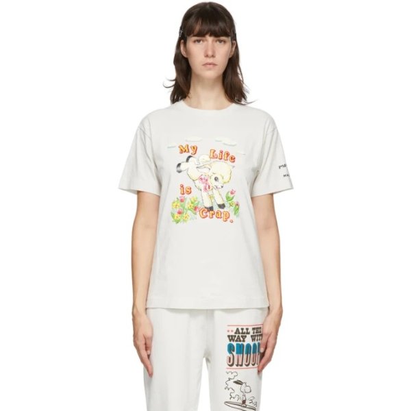 Off-White Magda Archer Edition 'My Life Is Crap' T-Shirt