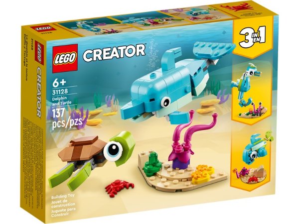 Dolphin and Turtle 31128 | Creator 3-in-1 | Buy online at the Official LEGO® Shop US