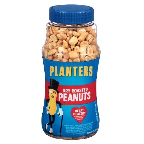 Dry Roasted Peanuts Jar 16oz