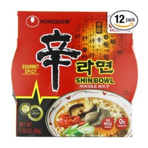 Nongshim Shin Bowl Gourmet Spicy, 3.03 Ounce (Pack of 12)