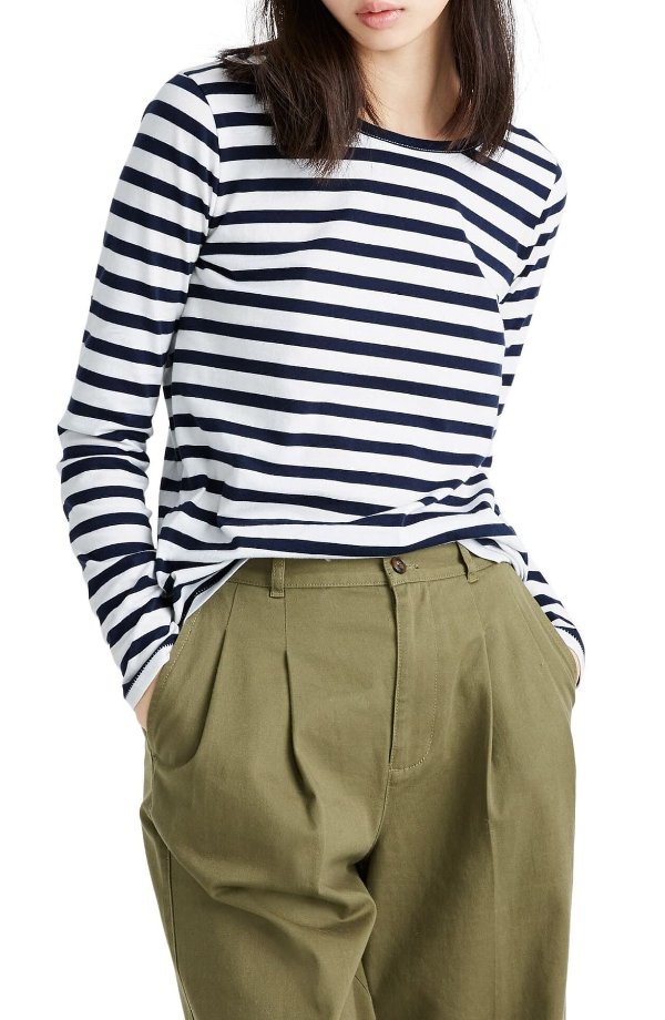 Northside Vintage Stripe Long Sleeve T-Shirt (Regular & Plus Size)