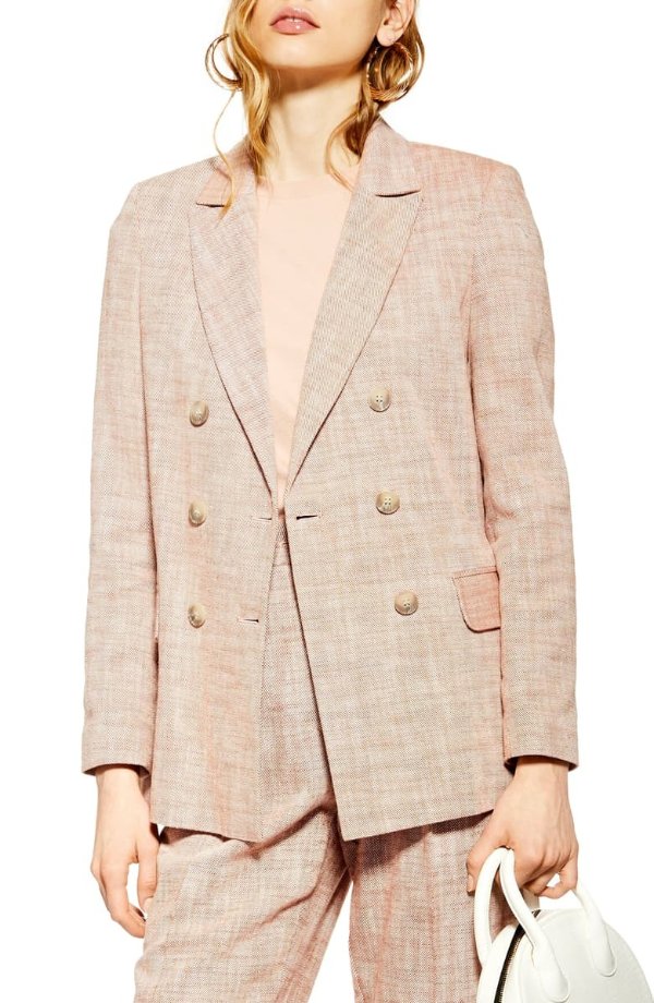 Marl Double Breasted Blazer