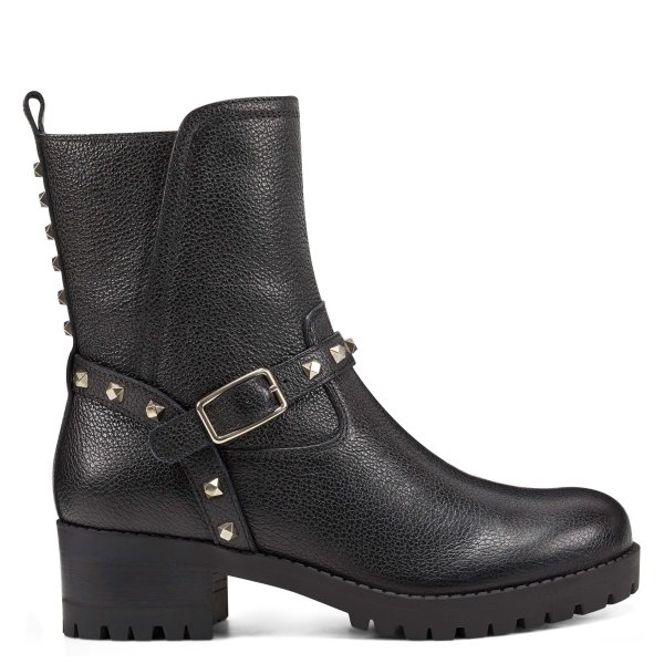 Renee Casual Bootie - Black Leather