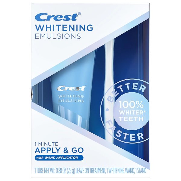 Whitening Emulsions with Wand Applicator Leave-On Teeth Whitening Treatment