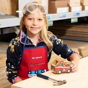 Lowes 10月 制作木质消防车 儿童手工DIY套装