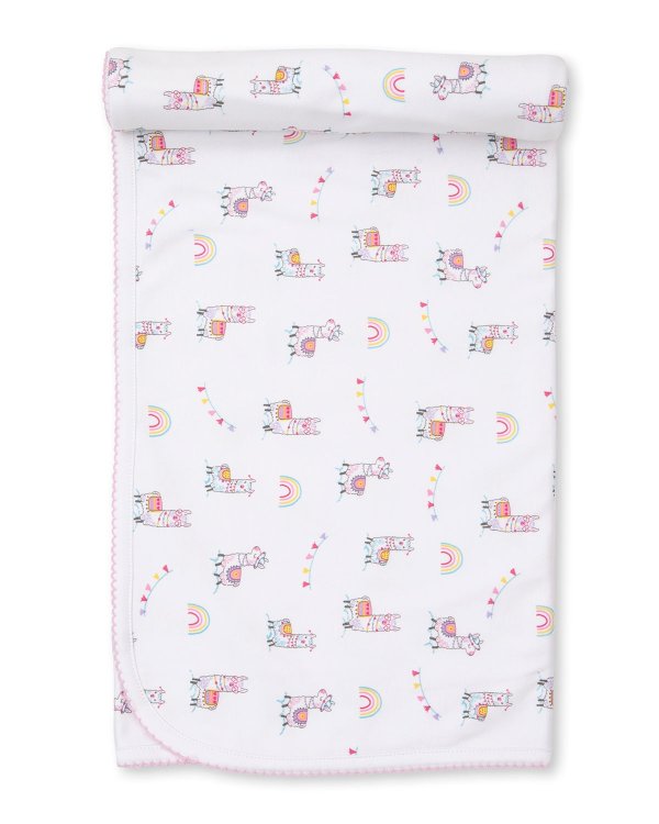 Fun-Loving Llamas Printed Baby Blanket