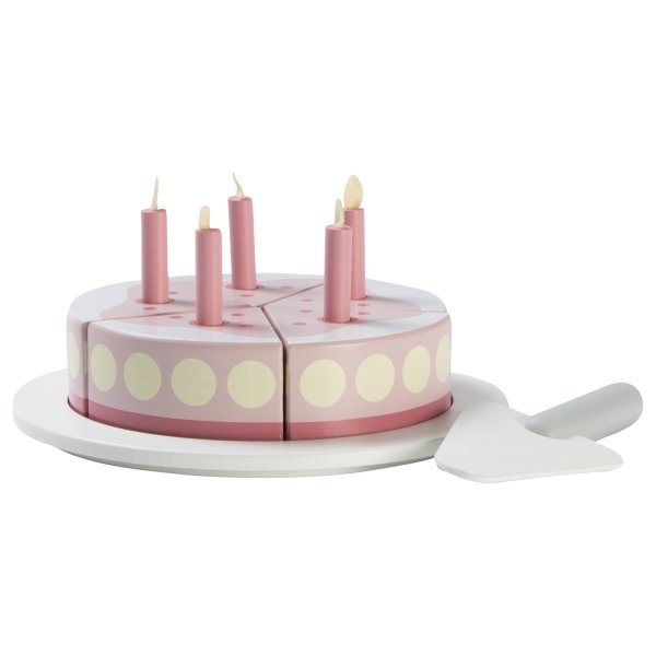 Pink Wooden Birthday Cake | AlexandAlexa