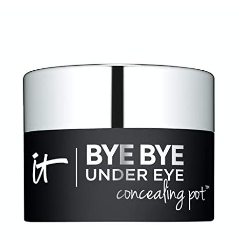 Bye Bye Under Eye Concealing Pot, Warm Deep (W) - Skin-Smoothing Eye Cream & Concealer - Covers Dark Circles Without Creasing or Cracking - With Hyaluronic Acid - 0.17 oz