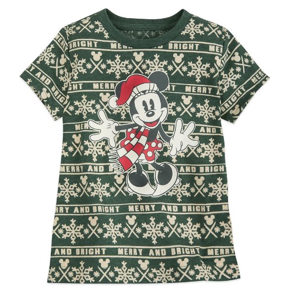 Minnie Mouse Holiday Cheer T-Shirt for Girls | shopDisney
