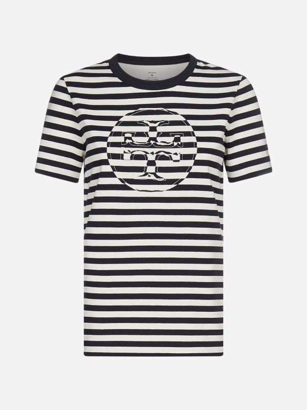 Logo striped cotton t-shirt