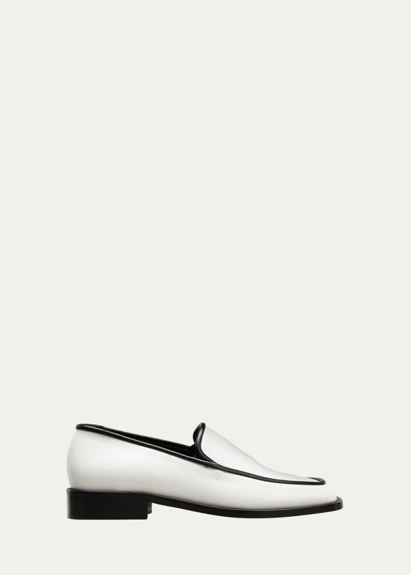 Lucy Bicolor Leather Loafers