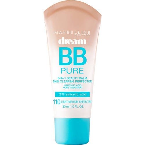 Maybelline Dream Pure BB 8-in-1 Skin Clearing Perfector, Light/Medium