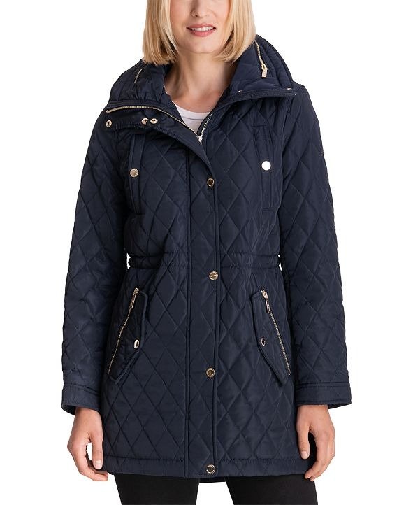 Hooded Anorak Quilted Coat, Created for Macy's
