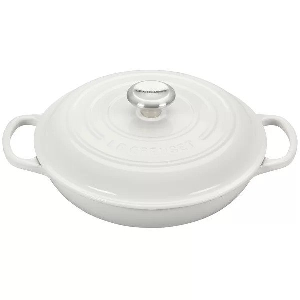 Recently ViewedRecent SearchesWhite Le Creuset Cast Iron Round Braiser with LidWhite Le Creuset Cast Iron Round Braiser with Lid