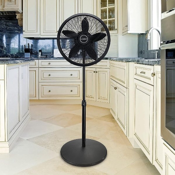 Elegance & Performance Pedestal Fan, 18 Inch, Black 1827