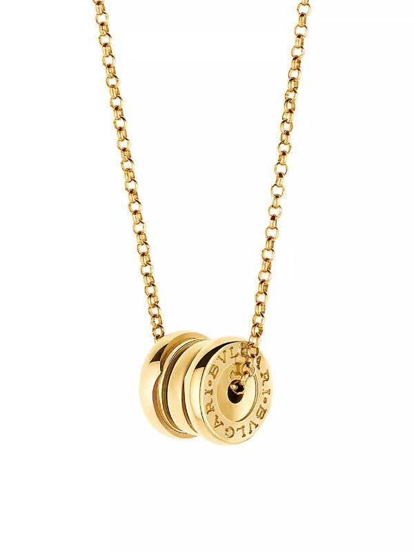 B.zero1 18K Yellow Gold Spiral Pendant Necklace