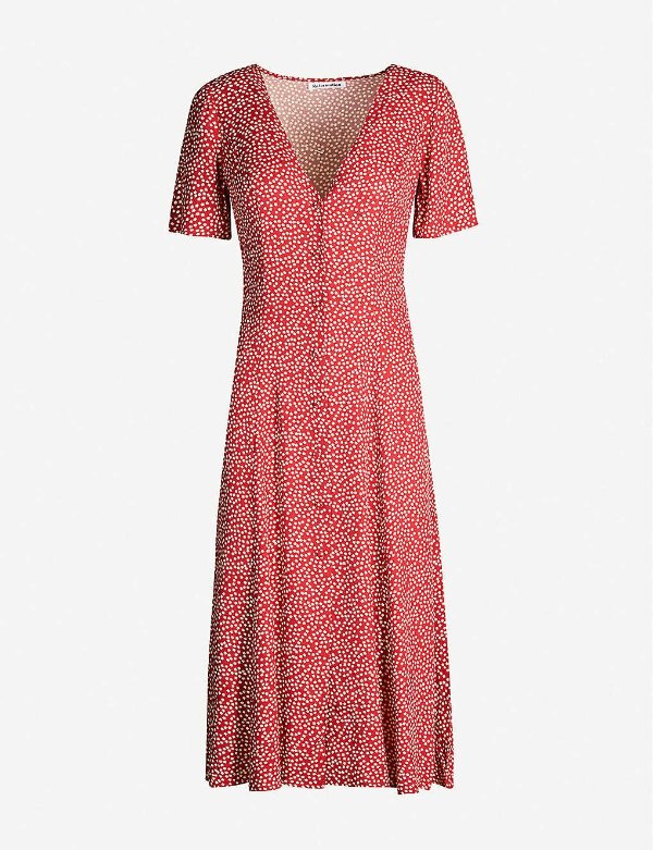 Locklin floral-print crepe midi dress