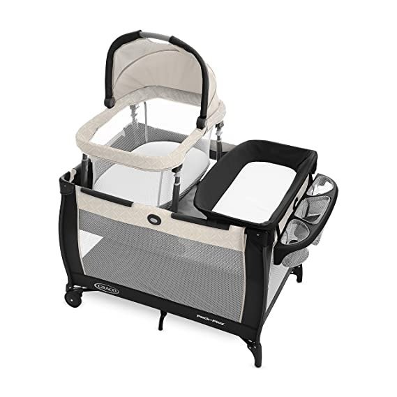Pack 'n Play Day2Dream Travel Bassinet Playard | Features Portable Bassinet, Diaper Changer, and More, Lo, Lo