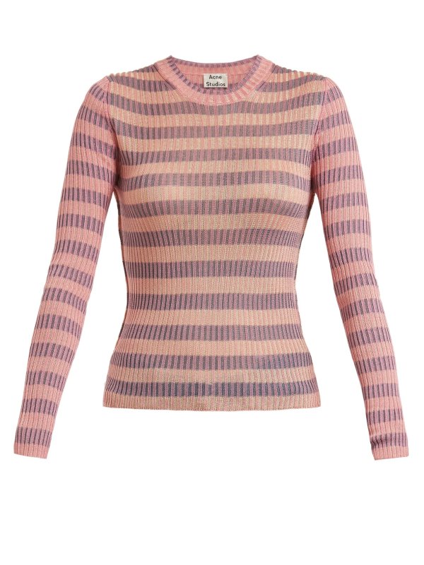 Rutmar striped cotton-blend sweater | Acne Studios | MATCHESFASHION.COM US