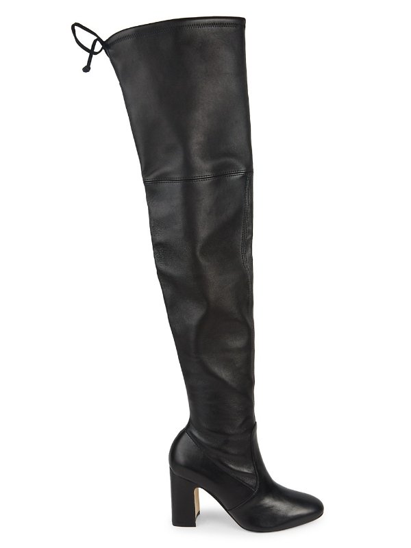 Kirstie Leather Over-The-Knee Boots