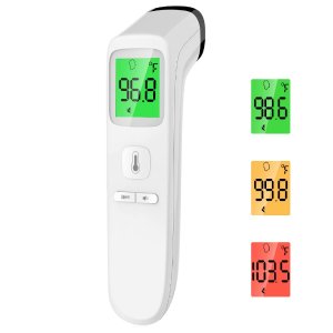 Goodbaby Touchless Thermometer for Adult-Forehead Thermometer with Fever Alarm and Memory Function