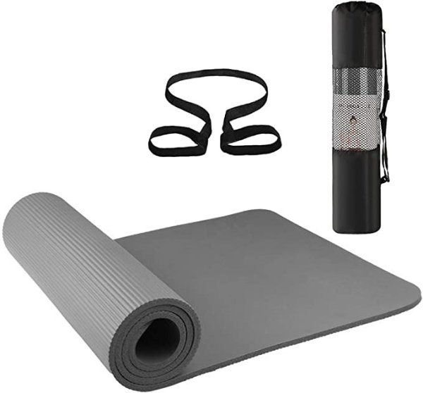 Lixada Yoga Mat -TPE Friendly Eco Non-Slip Yoga Mat Exercise & Fitness Mat,Workout Mat for All Type of Yoga, Pilates and Floor Exercises with Gift Carrying Strap and Storage Bag(72x24in)