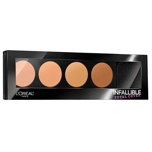 L'Oreal Cosmetics Infallible Total Cover Concealing and Contour Kit 0.17 oz