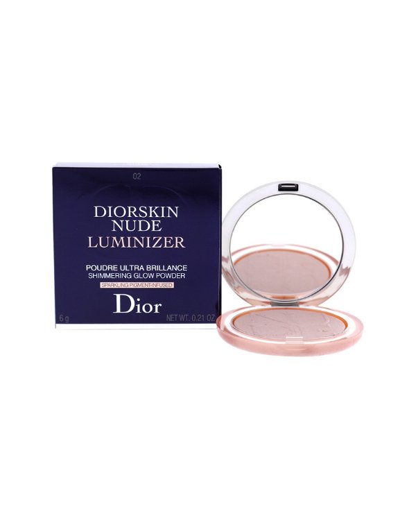 Women's 0.21oz #02 Pink Glow Diorskin Nude Luminizer Powder